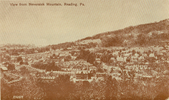 A view of Reading from Neversink Mountain