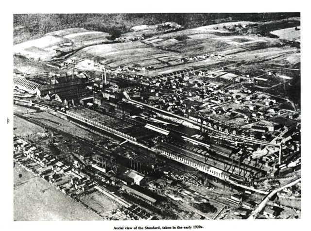 Aerial view of the Standard, taken in the early 1920s.
