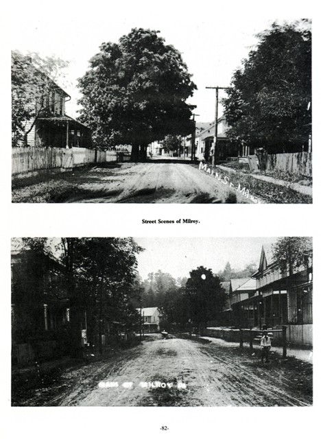 Street scenes of Milroy.