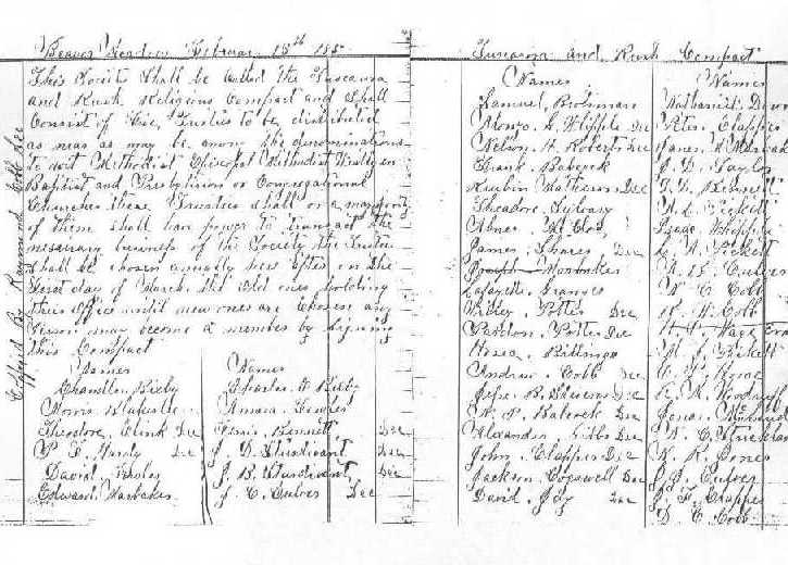 Tuscarora and Rush Compact