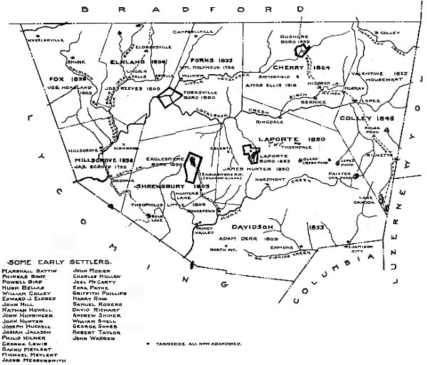 Historical Map, Sullivan County 