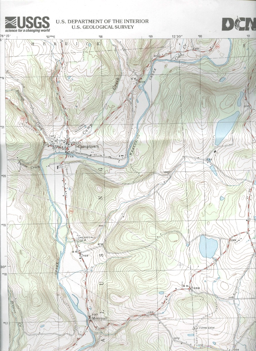 USGS Maps of Laceyville Quadrant