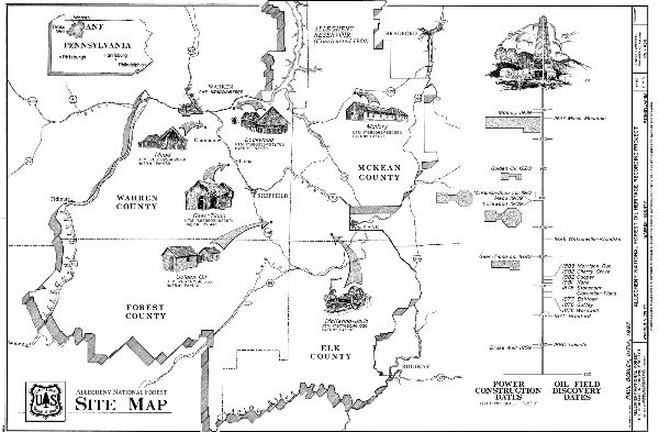 Allegheny National Forest Oil Map