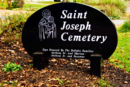 St. Joseph Cemetery sign