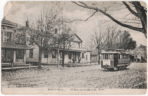 Postcard of a hotel, Columbus