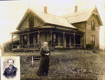 Home built by Andrew Jackson Deming - photo taken 1914.