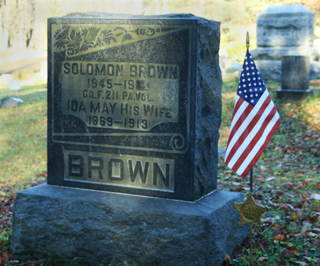 Solomon Brown tombstone