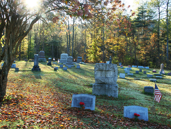 View within the cemetery