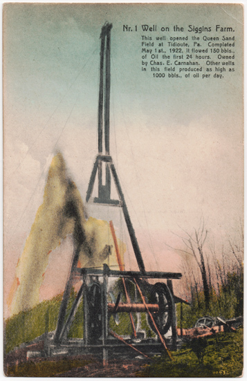 Oil well postcard