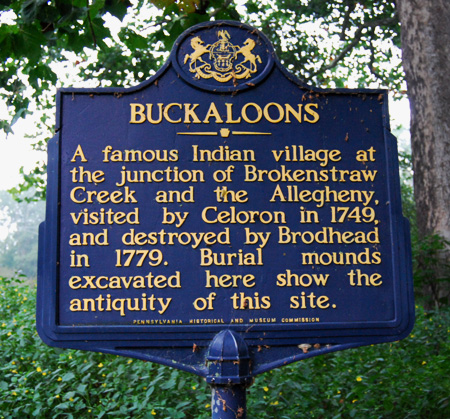 Bucksloons road marker