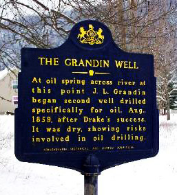 The Grandin Well road marker