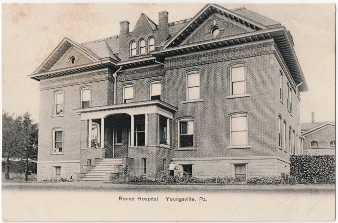 Postcard of Rouse poor house.