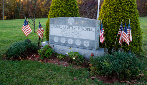 Sanford Cemetery Memorial stone