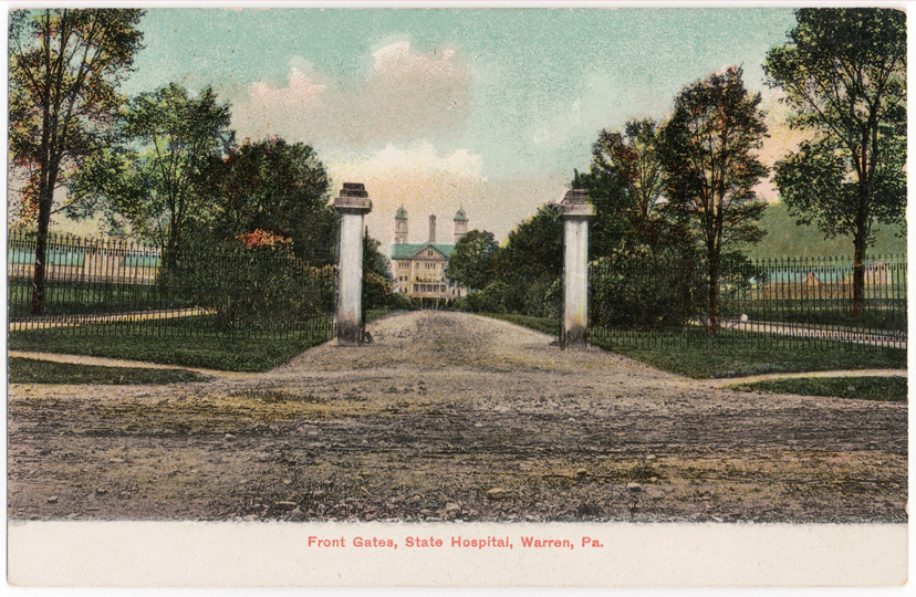 Postcard of State Hospital, Warren