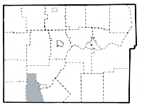 Map showing Triumph township in Warren county