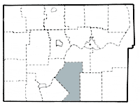Map showing Watson township in Warren county