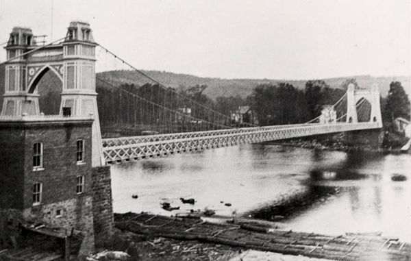 Warren Suspension Bridge, about 1890