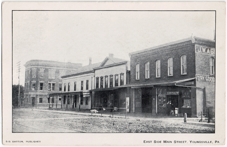Postcard of East Main Street, Youngsville