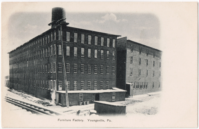 Postcard of the Youngsville Furniture Factory