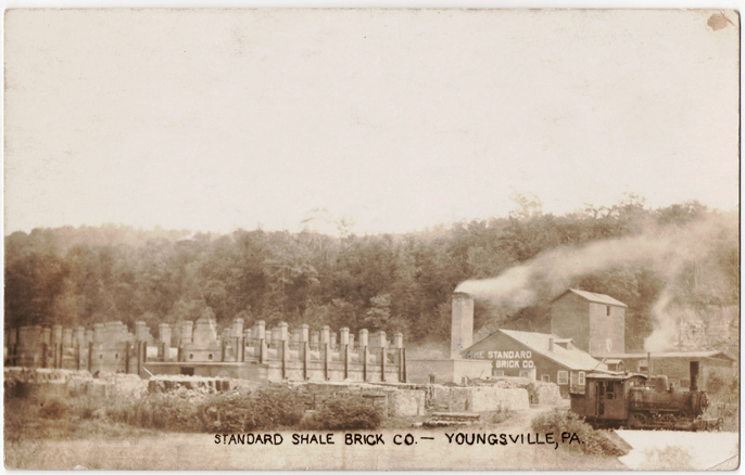 Postcard of the Standard Shale Brick Company, Youngsville