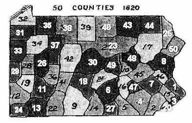 50 counties 1820