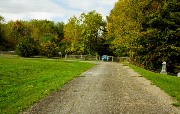 Entrance gate to three cemeteries