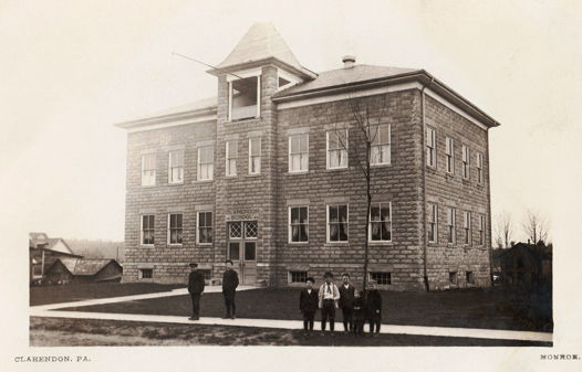 Undated postcard of Clarendon school