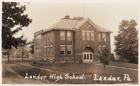 Postcard showing scenes of Lander, PA.