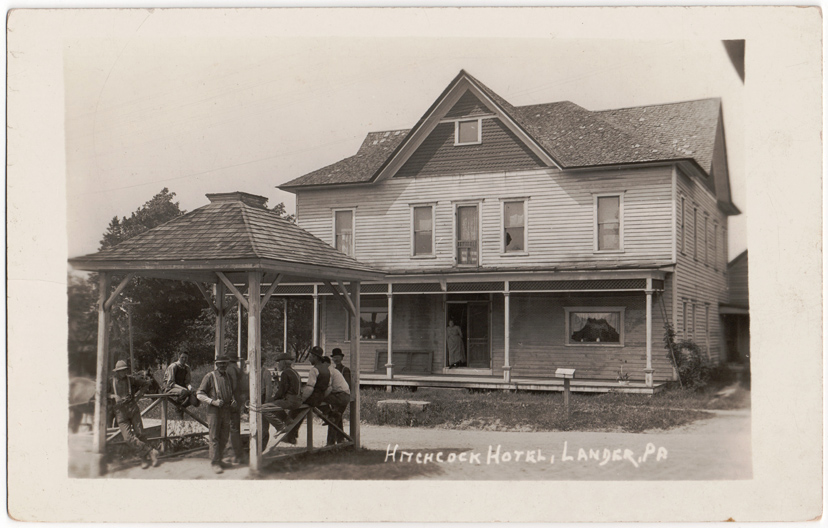 Postcard showing scenes of Lander, PA.