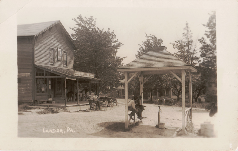 Postcard showing scenes of Lander, PA.