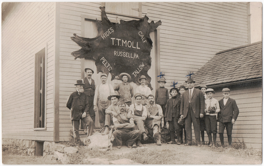 Postcard showing scenes of Russell, Warren County, PA