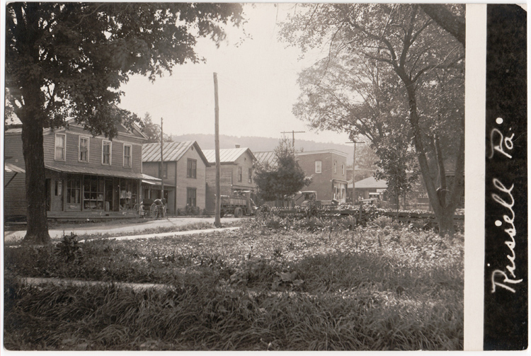 Postcard showing scenes of Russell, Warren County, PA