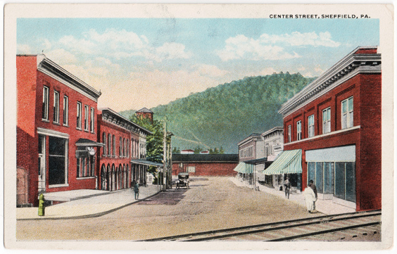 Postcard: Center Street, Sheffield