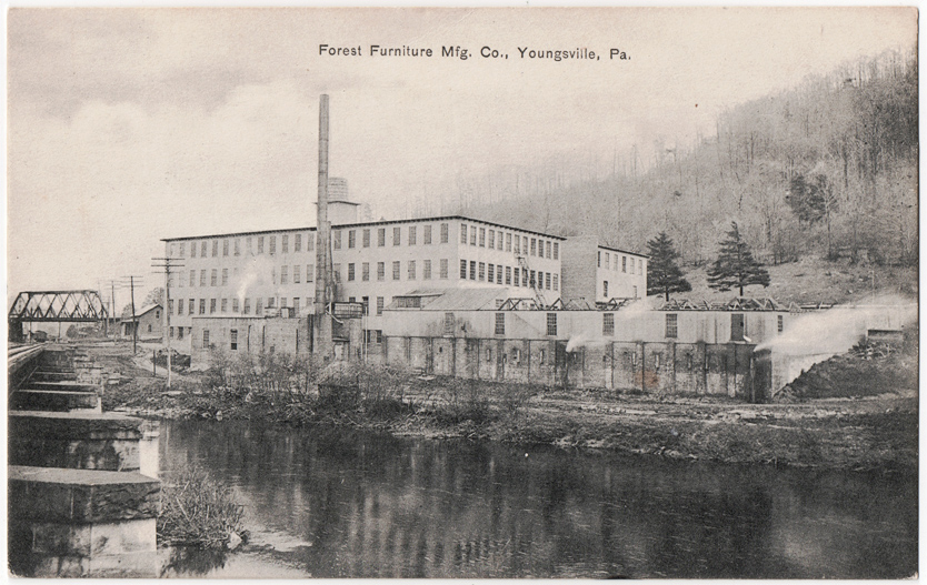 Postcard of the Youngsville Furniture Factory