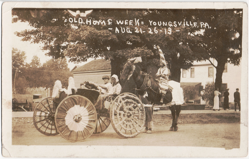 Postcard of Old Home Week, 1913, Youngsville
