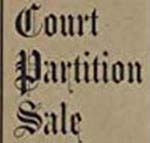 Court Estate Partition Sales