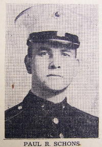 Paul R. SCHONS, USMC, WWII