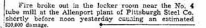 Part 1 Allenport Steel Mill Fire Jan 2, 1957