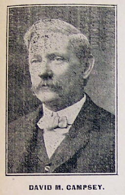 David M. Campsey from Claysville, Republican candidate for Legislature
Washington County PA Oct 22, 1904 McDonald PA Outlook
