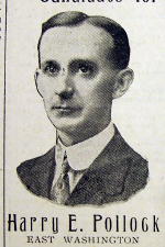 Photo of Harry E. Pollock of East Washington 1911