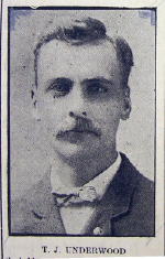 T. J. Underwood from California, PA 1911<br>
 Republican nominee for sheriff of Washington Co. PA