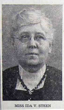 1892 Photo of Miss Ida V. STEEN assistant cashier
