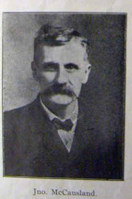 John MCCAUSLAND with Williams and Wallace Furniture and Undertaking Business