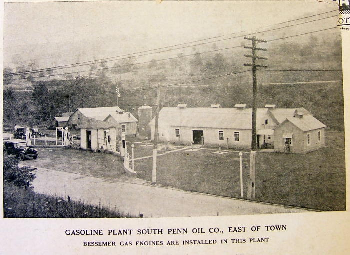 GASOLINE PLANT SOUTH PENN OIL CO., EAST OF McDONALD PA, WASHINGTON CO., PA