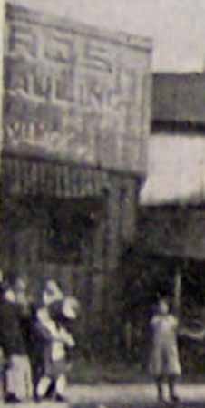 Close-up of Store #1 near Shoe Stand in Street in McDonald PA Washington Co PA Unknown Date