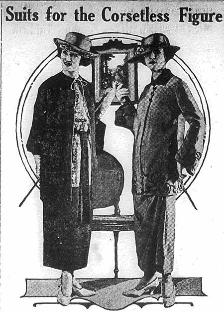 1919 Suits for the Corsetless Figure