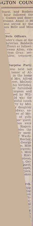 Partial Newspaper article about multiple persons