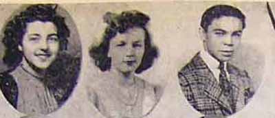 HS Grads Row 1: Mary Lou BRACKMAN, Mildred Cameron, Gerald Francis Kennedy....