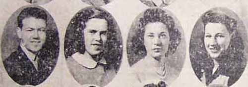1943 HS Grads: William TERLE, Marcia MALEY, Evelyne DATHUEYT, Geraldine PASCOE...