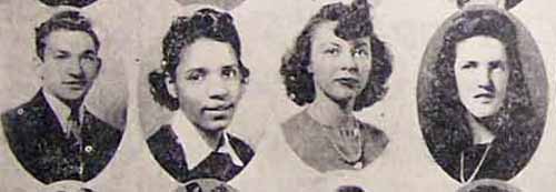 HS Grads Row 5: Jules August WAUTHIER, Susie Alberta 
        CARTER, Aime Louise RUMBAUGH, Ida Jane PATTERSON...